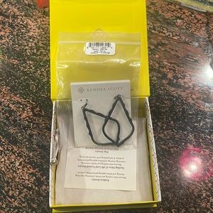 Kendra Scott Sophee Textured Gun Metal earring